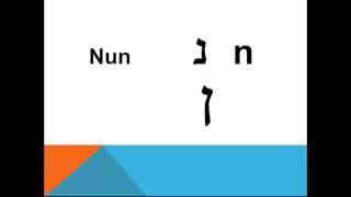 1 The Hebrew Alphabet [upl. by Thurnau]