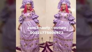 Modèle De Bazin Brodé Tissu Africain By JantBeauty Couture [upl. by Aivlis908]