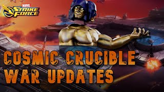 Cosmic Crucible Season 11  War Chapter 6 Updates  Marvel Strike Force [upl. by Barton]