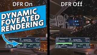 Pimax CRYSTAL Dynamic Foveated Rendering test in Elite Dangerous [upl. by Annayak248]