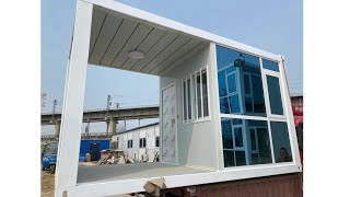 puerto rico self contained container house mobile modular prefab container store shop for sale [upl. by Yenruoj]