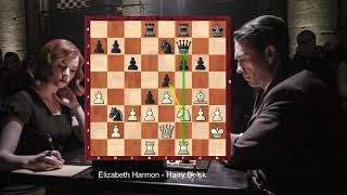 Interesting Chess Game  Beth Harmon beats Harry Beltik  The Queen’s Gambit [upl. by Ttergram]