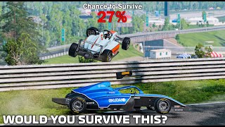 Would you Survive this Racing Crash  BeamNGDrive [upl. by Nivag201]