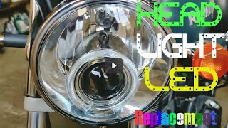 2023 Royal Enfield thunderbird 350 Replacement Halogen to Led Bulbs [upl. by Laikeze531]