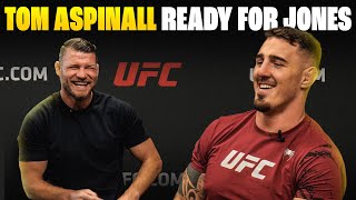 BISPING Tom Aspinall on UFC London Marcin Tybura Jon Jones and Ciryl Gane INTERVIEW [upl. by Anivle]