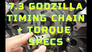 73 Godzilla TIMING CHAIN INSTALL AND TORQUE SPECS [upl. by Savil]