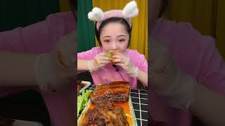 ASMR MUKBANG Sizzling Spicy Pork Belly with Irresistible Crunch Sounds 🎧🔥🥩 ASMRfood mukbang [upl. by Andreana]