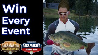 Bassmaster Fishing 2022 Win Every College Tournament [upl. by Pedersen]