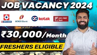 HDFC ICICI LATEST JOB VACANCY 2024  Get a Job in a private bank with PG certification program [upl. by Anyak]