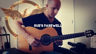 The Hunger Games Rues Farewell  fingerstyle guitar  TAB [upl. by Lleirbag454]