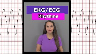 ECG EKG Heart Rhythms Nursing shorts afib vtach bradycardia sinus rhythm aflutter [upl. by Lozar]