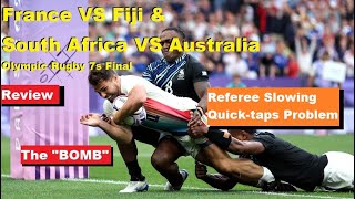 Review South Africa VS Australia amp France VS Fiji Olympics 7s Rugby Final 2024 Reactions Recap [upl. by Netsoj35]