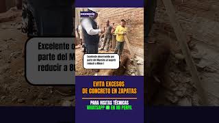 Descubre cómo evitar el derroche de concreto en tus zapatas 🧐zapatas concreto ingenieria [upl. by Animas]