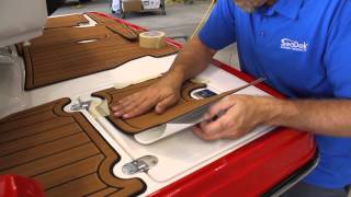 Installing a SeaDek pad on a Monterey 214 SS [upl. by Risley]