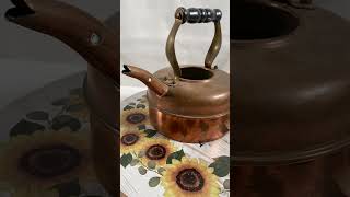 VTG Simplex 100 Copper Whistling Tea Kettle Made In England 400709402190 [upl. by Assiar]