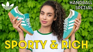 The BEST of the pack Adidas x Sporty amp Rich Handball Spezial Pantone Green Review and How to Style [upl. by Suellen]