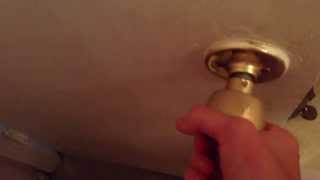 How to unlock a door with a twist knob lock [upl. by Stanwood]