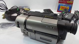 Sony CCDTRV65 Camcorder Video Recorder Handycam Video8 Hi8 8mm Video Transfer [upl. by Wakefield]