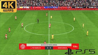 FC 25 FSV Mainz vsLeverkusen Bundesliga 20242025 PS5™Realistic ULTRA Graphics 4K 60FPS [upl. by Rosena]