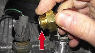 Coolant Fan Switch Testing WITHOUT Removing From The Vehicle  How To Bypass Radiator Fan Switch [upl. by Ylenaj]