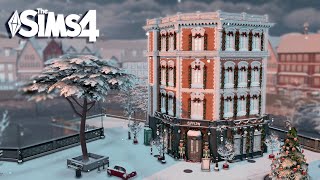 LONDON CHRISTMAS BOOKSTORE  The Sims 4 speed build [upl. by Netsuj649]