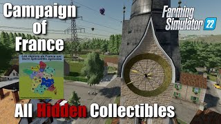 Campaign of France  All Hidden Collectibles FS22 [upl. by Terris]