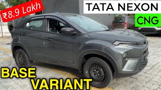 New TATA NEXON CNG  BASE MODEL  ₹89 Lakh  Full Detail Review  Better Than maruti Brezza [upl. by Muscolo790]