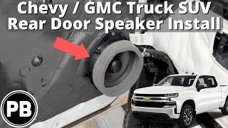 2019  2024  Chevy  GMC Truck Rear Speaker Install [upl. by Graces]