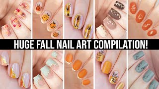 NAIL ART DESIGNS  BEST FALL MINIMALIST NAIL ART COMPILATION [upl. by Larual]