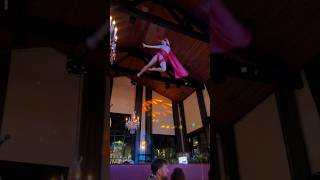 Aerial Silks Spin Drop aerial aerialist spin drop trick castle dinnershow [upl. by Karub684]