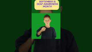 September Is Deaf Awareness Month deaf deafcommunity [upl. by Yarehs]