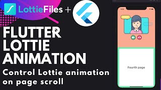 Flutter Lottie animation  Control Lottie animation on page scroll  Flutter UI  Flutter animation [upl. by Giulia163]