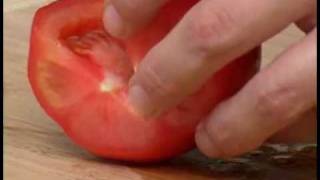 Cooking Tips  How to DeSeed Roma Tomatoes [upl. by Yennej]