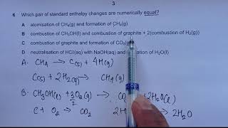 CAIE 970111ON20 Q 6  Enthalpy Changes [upl. by Kalbli]