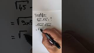 Maths Simplify Square Root  😱😱😱shorts short shortvideo maths mathematics education [upl. by Rotsen]