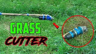 How to make Homemade GRASS Cutting machine using Angle Grinder [upl. by Nodababus]