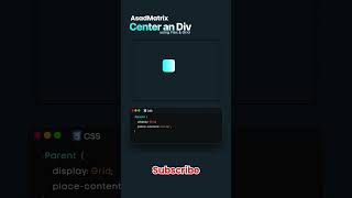 learn how to center a div shorts [upl. by Ikkaj448]