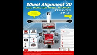 WHEEL ALIGNMENT 3D XPROMISE  Mesin Spooring 3D [upl. by Larrej]