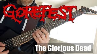 Gorefest  The glorious dead Guitar cover with solo HD [upl. by Bogie]