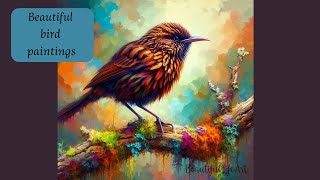 Beautiful Bird Paintings And Classical Music [upl. by Iidnarb]