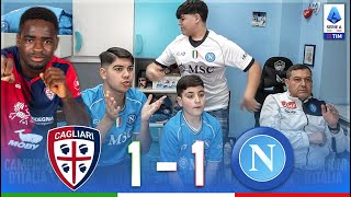 IMBARAZZANTE CAGLIARINAPOLI 11  LIVE REACTION NAPOLETANI [upl. by On737]