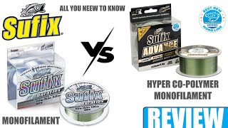 SUFIX DURAFLEX VS ADVANCE CO POLYMER  HOW ARE THEY DIFFERENT  MONOFILAMENT LINE REVIEW [upl. by Solis]