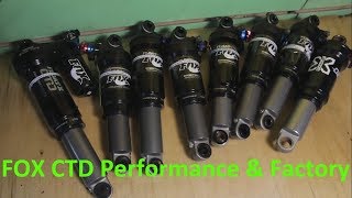 Обзор демпферов амортизаторов Fox CTD Performance amp Factory [upl. by Suivart867]