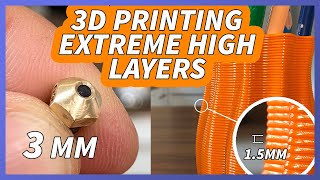 3D Printing extreme high layers [upl. by Naujd]