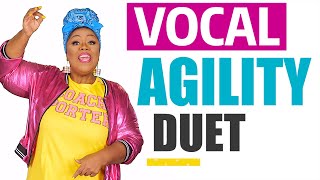 VOCAL AGILITY Exercise DUET wVocal Coach Cheryl Porter [upl. by Hairym]