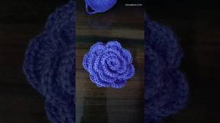 Crochet rose flower 🌹 [upl. by Ellessig467]