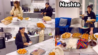 MOTHER AND DAUGHTER INLAWS DAILY ROUTINE WITH BREAKFAST 🍳 NASHTA [upl. by Oly3]