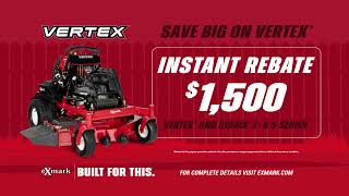 Save Big on Vertex Mowers  Exmark [upl. by Lalib]