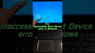 Fix Inaccessible Boot Device error in Windows 💻 youtubeshorts shortsvideo shorts [upl. by Macmullin119]