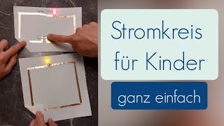 DIY Stromkreis mit Kupferband  einfach und günstig  Paper Circuits [upl. by Nameloc609]